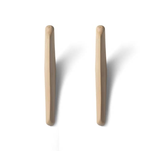 Set de 2 patères PI bois naturel - Ethnicraft - Sycomore - Sycomore massif