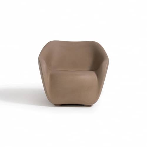 Poltrona Reborn materiale plastico beige / 100% riciclato - Slide - Mandorla beige - Ecothylene riciclato
