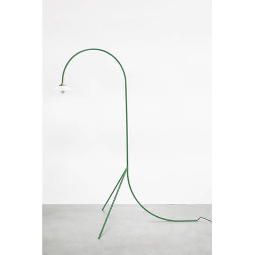 Standing Lamp n°1 Floor lamp metal green / Height: 190 cm - valerie objects - Green - Glass, Steel
