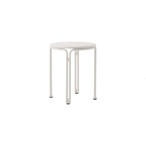 Table d\'appoint Thorvald SC102 métal blanc / Ø 40 x H 46 cm - &tradition - Ivoire - Acier