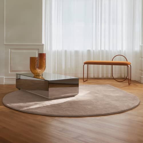 Tapis Stilla beige / 265 x 220 cm - AYTM - Taupe - Laine