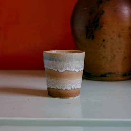 Set de 4 tasses à café 70s ceramics / 23 cl - HK LIVING - Pop art - Grès émaillé