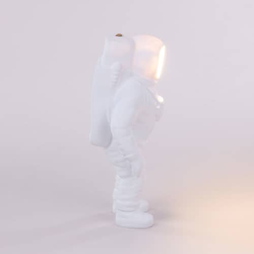 Flashing Starman LED Wireless rechargeable lamp plastic material white / LED - Resin / H 33 cm - Diesel living with Seletti - White - Resin