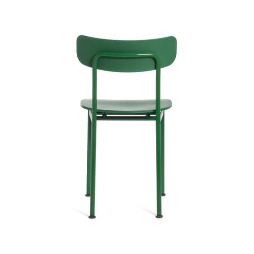 Chaise Motta vert / Jasper Morrison - Polypropylène recyclé - Magis - Vert - Acier, Polypropylène recyclé
