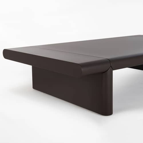 Zavolo 790 Coffee table wood grey / 84 x 120 cm - Zanotta - Espresso - Lacquered MDF