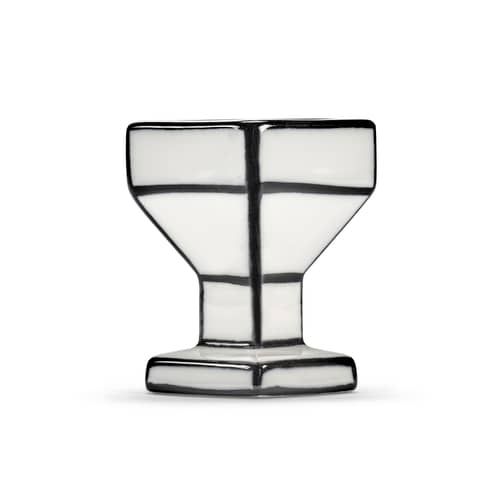 Set de 2 coquetiers Carte Blanche - Serax - Blanc & noir - Porcelaine