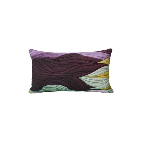 Cuscino Watercolours tessuto multicolore / 50 x 30 cm - HK LIVING - Multicolore - Cotone, Lino