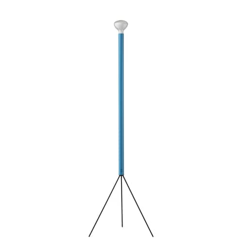 Lampada a stelo Luminator metallo blu / A. & P. Castiglioni, 1954 - Flos - Blu - Metallo