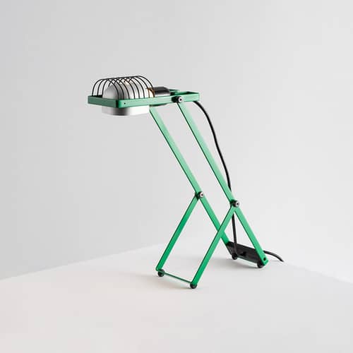 Lampe de table Sintesi métal vert / Ernesto Gismondi, 1975 - Orientable - Artemide - Vert - Aluminium