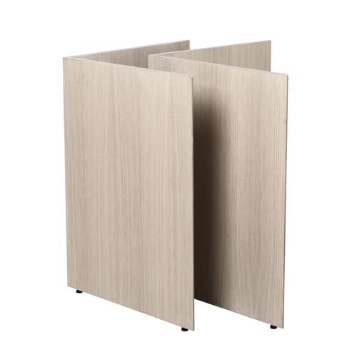 Mingle Large Pair of trestles natural wood / L 78 cm - Wood - Ferm Living - Light wood - MDF veneer oak