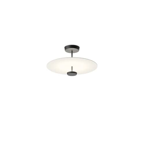 Plafonnier Flat LED métal blanc / Ø 55 cm - 2 disques - Vibia - Ø 55 cm / Blanc - Aluminium