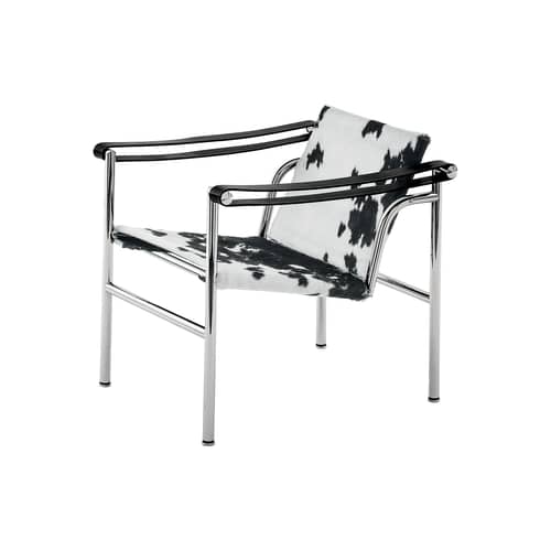 Sessel von CASSINA - weiß schwarz verchromt