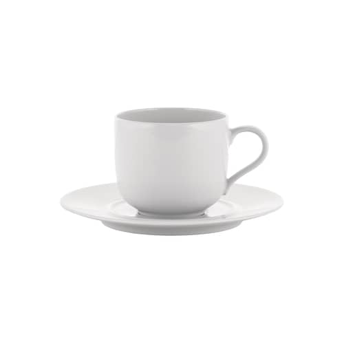 Tasse à café La Bella Tavola céramique blanc / 20 cl - Ettore Sottsass - Alessi - Blanc uni - Porcelaine fine