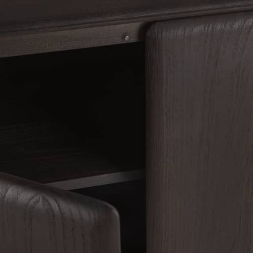 Buffet PI bois marron / L 174 x H 83 cm - Ethnicraft - Teck brun foncé - Teck massif teinté
