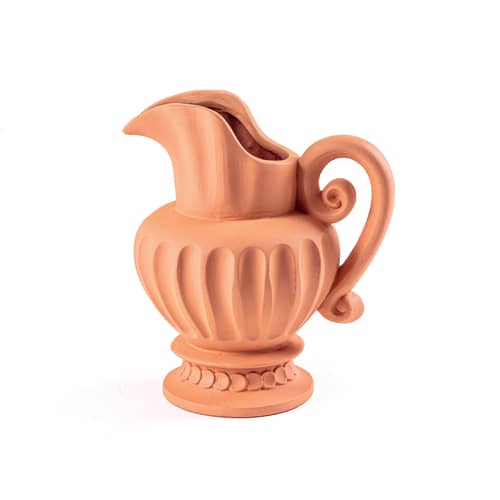 Carafe Magna Graecia céramique orange / H 33 cm - Terre cuite - Seletti - Terracotta - Terre cuite
