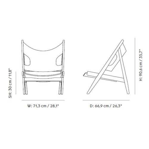 Fauteuil rembourré Knitting tissu bois blanc / Peau de mouton - Réédition 1951 - Audo Copenhagen - Blanc / Chêne clair - Chêne massif, Mousse, Peau de mouton