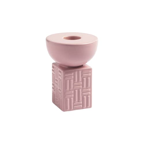 Kerzenleuchter Stack keramik rosa / Ø 7 x H 9 cm - Keramik - & klevering - Rosa - Keramik