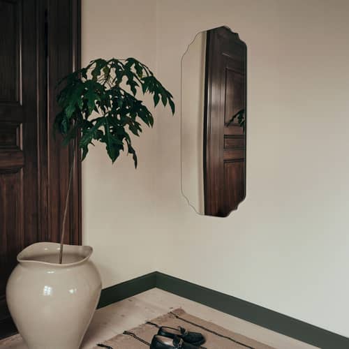 Miroir mural Lulu / 50 x 120 cm - BROSTE COPENHAGEN - 50 x 120 cm -  Verre miroir, MDF laqué