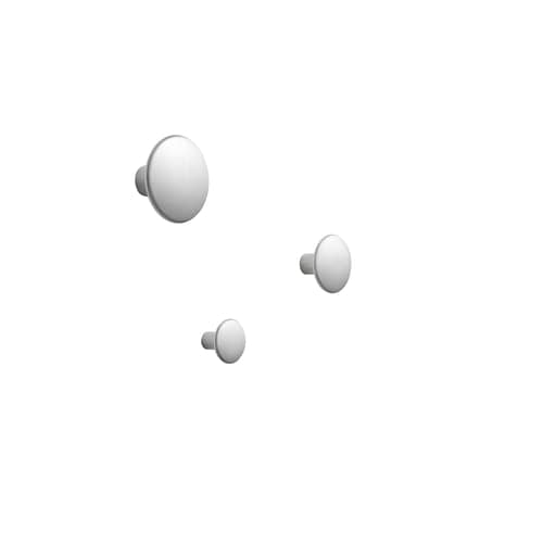 Patère The Dots Metal Medium / Ø 3,9 cm - Muuto - Aluminium - Aluminium