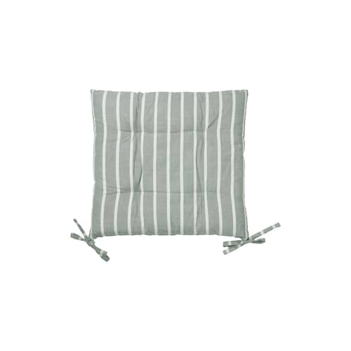 Sitzkissen Marta textil grün / 44 x 42 cm - BROSTE COPENHAGEN - Grün Agavengrün - Baumwolle