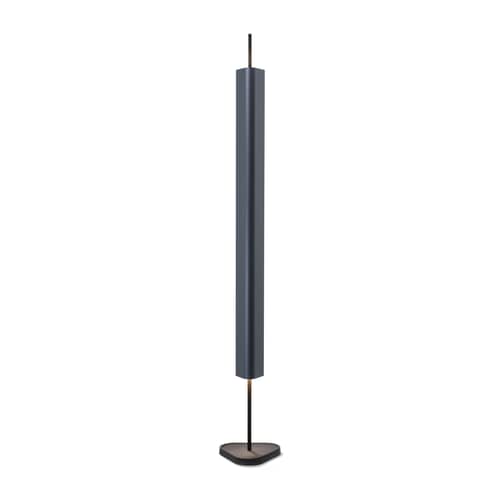Stehleuchte Emi metall blau / Erwan Bouroullec , 2023 - Flos - Tiefblau - Aluminium, Gusseisen