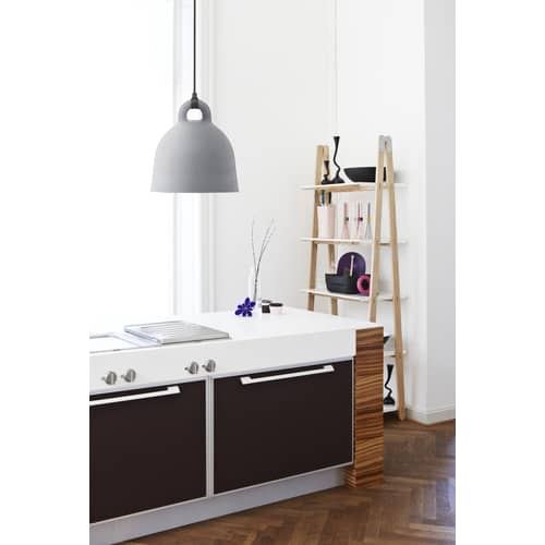 Suspension Bell / Large Ø 55 cm - Normann Copenhagen - Gris mat & Int. Blanc - Aluminium