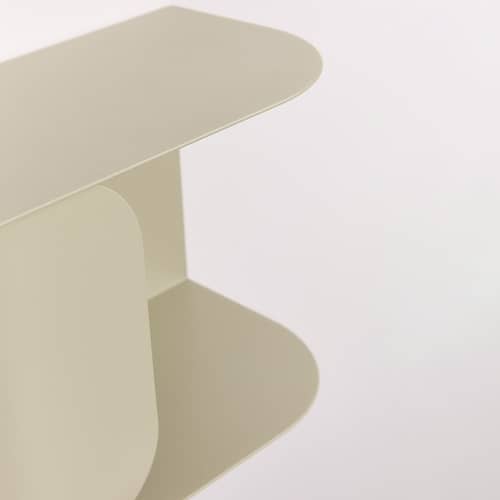 Table de chevet murale Steel métal vert / L 40 cm - NOBODINOZ - Vert Olive - Acier laqué