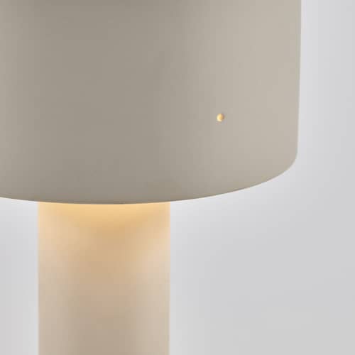 Clara 02 Table lamp ceramic white beige / Sandstone - Ø 14.5 x H 34.5 cm - Serax - No. 02 / White - Sandstone