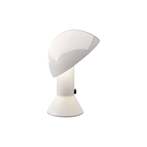 Elmetto Table lamp plastic material white / H 28 cm - Martinelli Luce - White - Resin