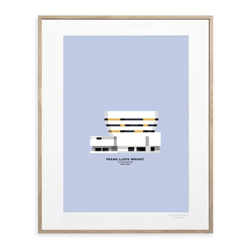 Affiche Le Duo - Archi Guggenheim Musée papier multicolore / 40 x 50 cm / Seconde vie - Image Republic - Guggenheim Musée - Papier mat