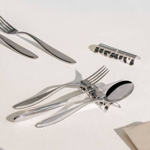 Set de 2 repose-couverts Barkrest - Alessi - Acier poli - Acier inoxydable
