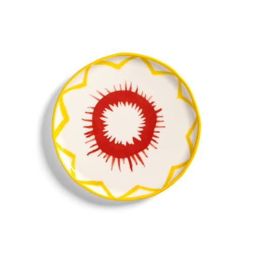 Set de 4 assiettes à mignardises Festivo /Ø 13 cm - & klevering - Multicolore - Grès émaillé