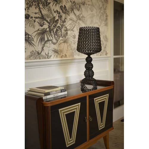 Bodenleuchte Mini Kabuki LED plastikmaterial schwarz / LED - Kartell - Schwarz - Polykarbonat