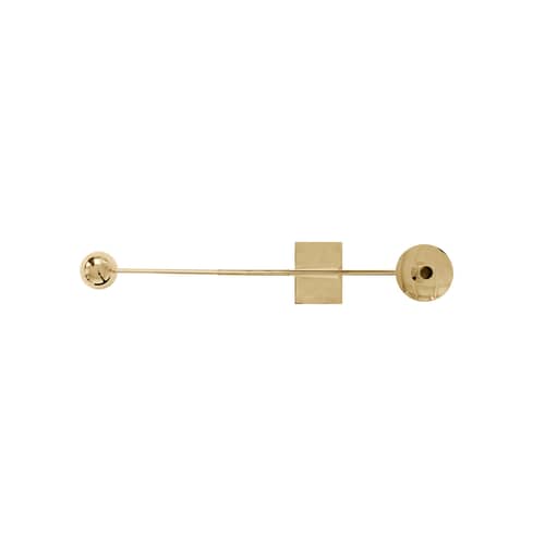 Bougeoir Interconnect or métal / L 70 x H 41,5 cm / Seconde vie - Audo Copenhagen - Laiton poli - Laiton massif poli
