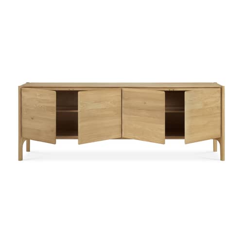 Buffet PI bois naturel / L 230 x H 83 cm - Ethnicraft - Chêne huilé - Chêne massif huilé
