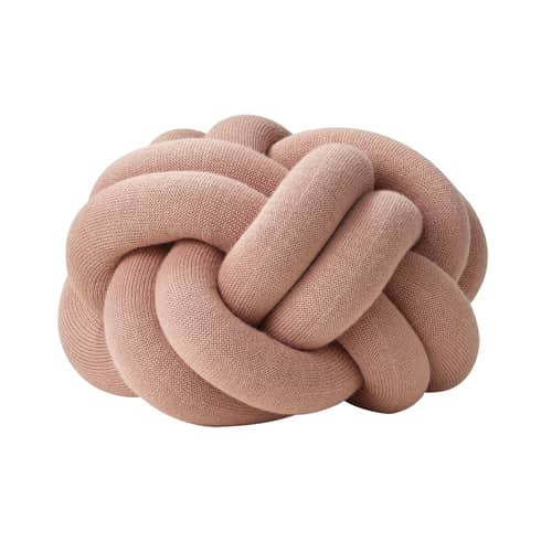 Coussin Knot tissu rose / Fait main - 30 x 30 cm / 2016 - Design House Stockholm - Rose pâle - Acrylique, Laine