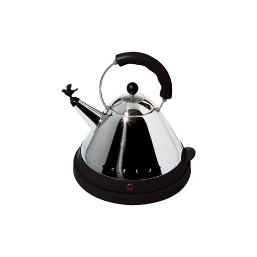 Oisillon Electric kettle metal plastic material black - Alessi - Black - Polyamide, Stainless steel