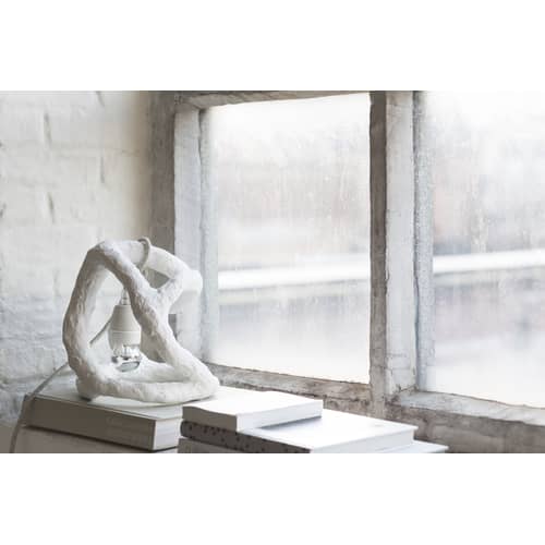 Lampada da tavolo Sculpture ceramica bianco / Gesso modellato a mano - Serax - Bianco - Gesso