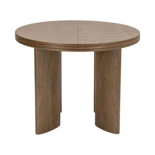 Mira Extending table wood brown / L 100–180 cm – 4–8 people - NV GALLERY - Walnut finish - Bois composite, Placage noyer