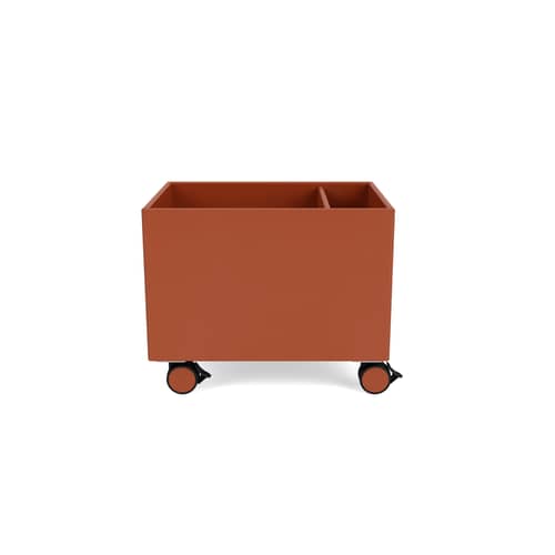 Rollkasten Colour Box II holz orange / 46.8 x 35,4 x H 37.8 cm - MONTANA - Hokkaido 162 - lackierte Holzfaserplatte