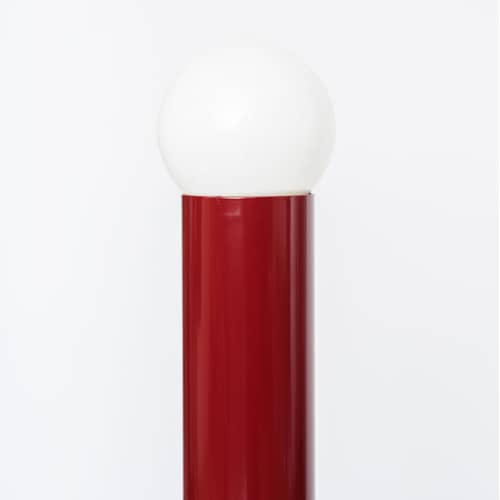 Stehleuchte Déviation Simple by Axel Chay metall rot / H 120 cm - Exklusiv - Axel Chay - Bordeaux - Glas, lackiertes Aluminium