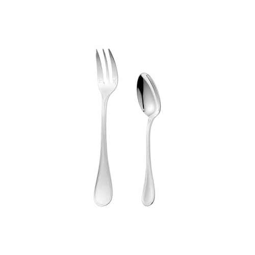 Besteck Set Albi metall / 4 Stück für Tea time - Für 2 Personen - Christofle - Versilbertes Metall - Versilbertes Metall
