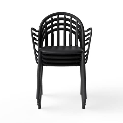 Fauteuil empilable Fred\'s métal noir - Fatboy - Anthracite - Aluminium