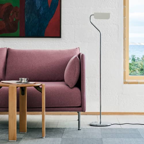 Lampada a stelo Apex metallo rosa / Lampada da lettura regolabile - H 110 cm - Hay - Rosa - Acciaio cromato, Acciaio verniciato