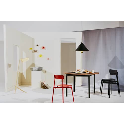 Sedia impilabile Fromme metallo nero / Alluminio - Petite Friture - Nero - Alluminio