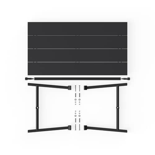 Table rectangulaire Fred\'s métal noir / 170 x 90 cm - 6 personnes - Fatboy - Anthracite - Aluminium