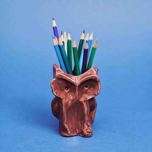 Vase After Midnight Owl  céramique violet / XS - H 12 cm - Serax - Aubergine - Grès émaillé