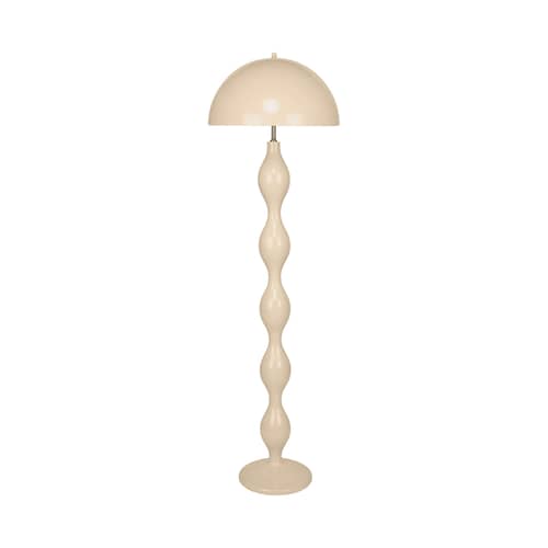 Powers Floor lamp metal beige - NV GALLERY - Beige - Lacquered iron, Polyresin