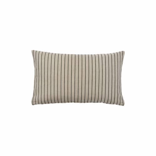 Housse de coussin Karen beige / 30 x 50 cm - BROSTE COPENHAGEN - 30 x 50 cm / Beige & noir - Coton