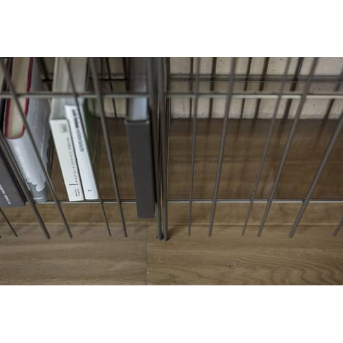 Konsole Metrica glas braun metall / 125 x 84 cm - Stahl & Glas - Mogg - Braun - Glas, Stahl